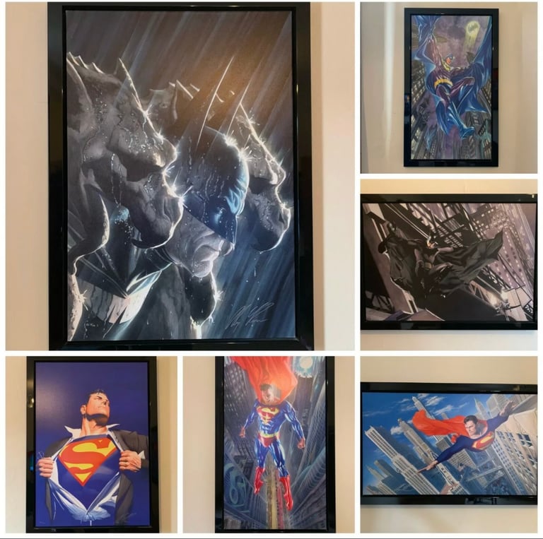 Alex Ross Batman & Superman Signed 6 Canvas Collection #8/10 Framed | in  Leith, Edinburgh | Gumtree
