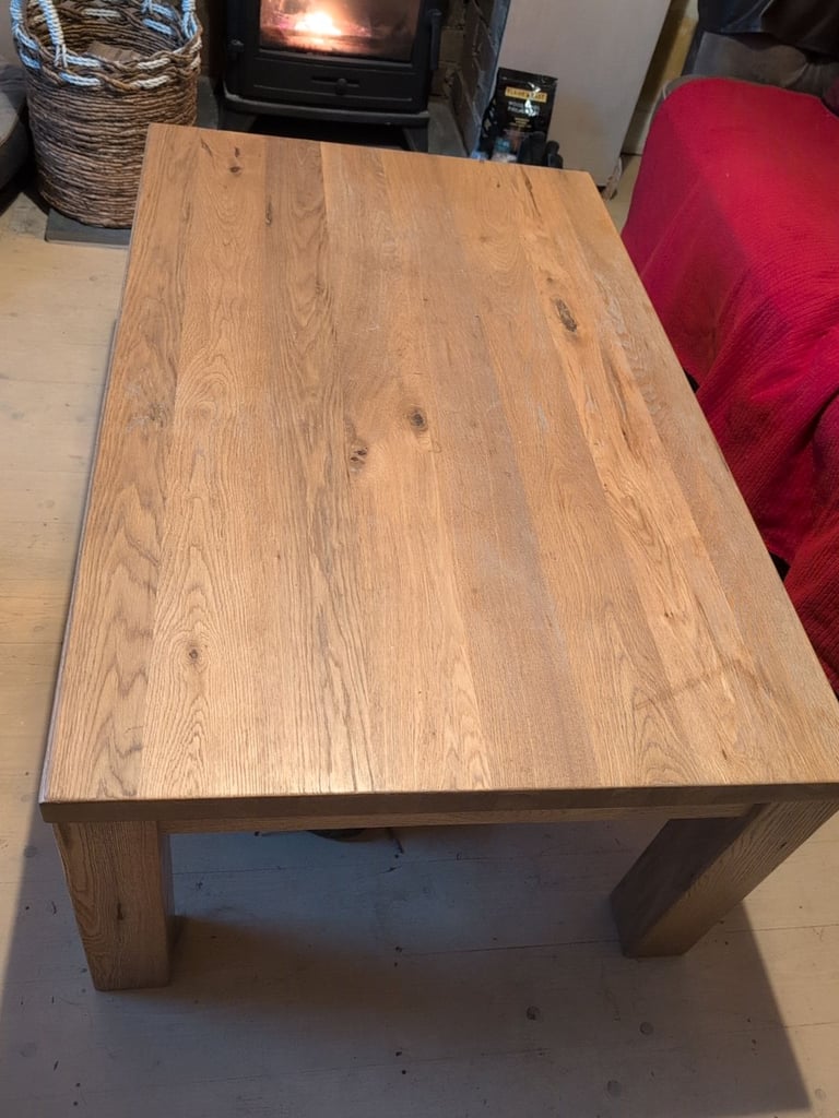 image for Solid oak coffee table 