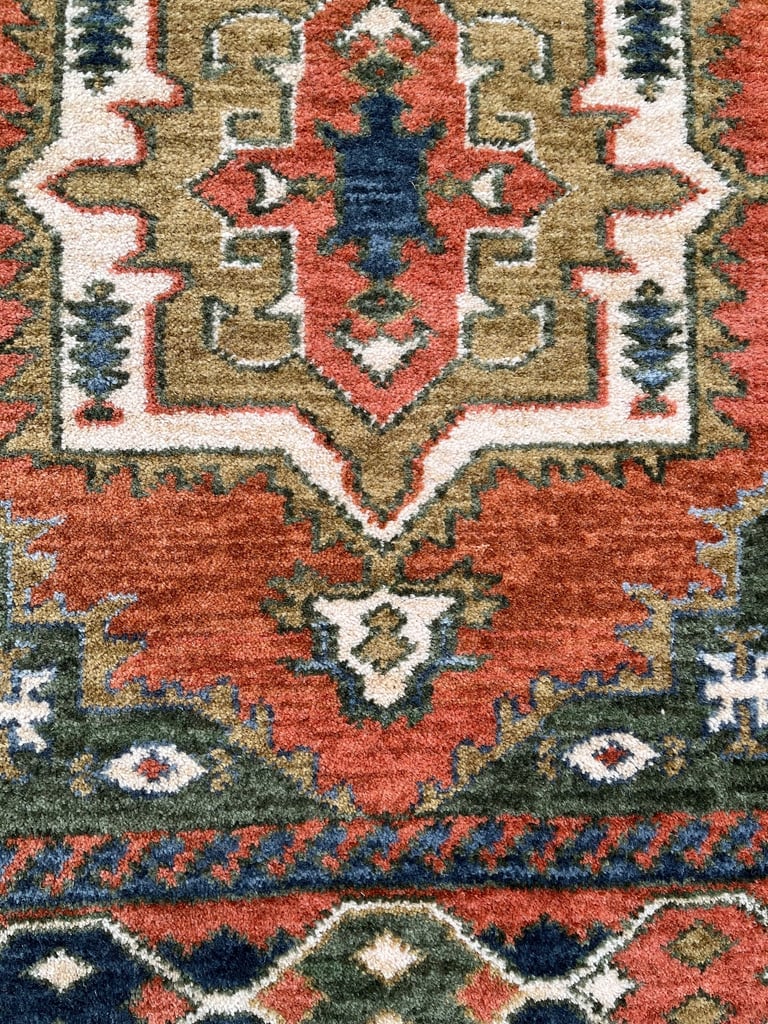 Kazak style Belgian wool rug 