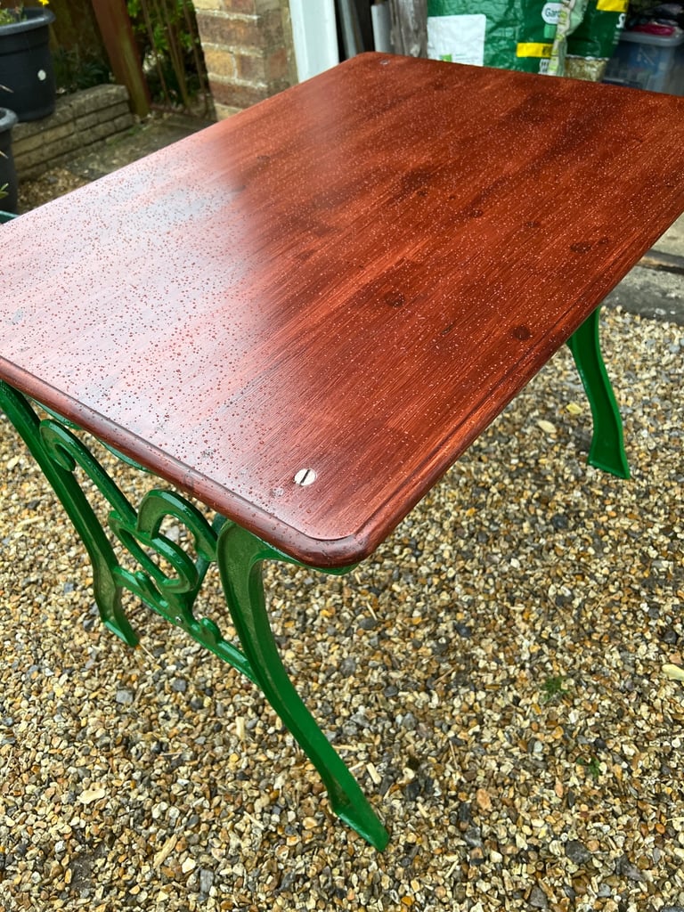 image for Cast iron garden table 