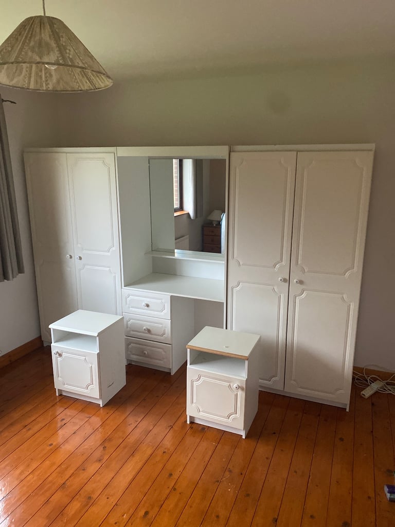 image for Wardrobes with vanity unit plus 2  bedside tables 