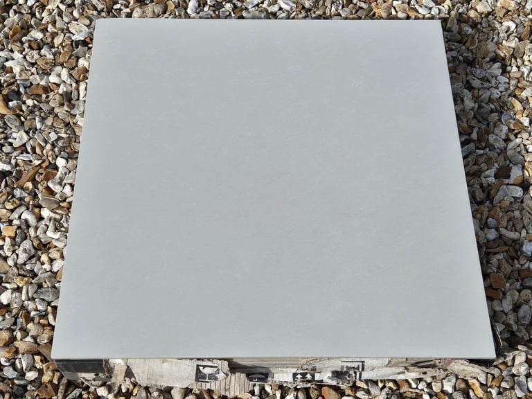 9 Natural Stone Effect Ceramic Floor Wall Tiles Ivory Grey 3 Square Metres 60 x 60cm