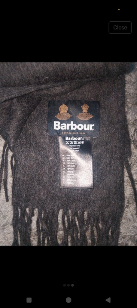 image for Mens Barbour scarf 🩶