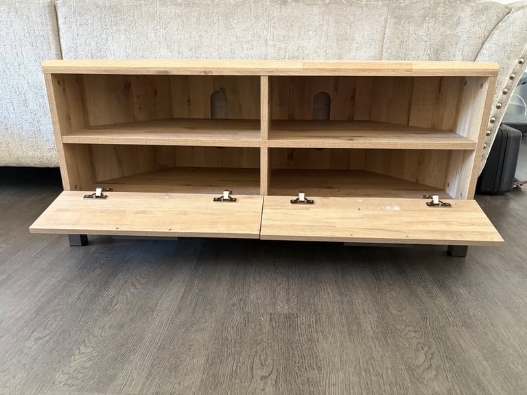 Next Light Oak Corner TV Unit