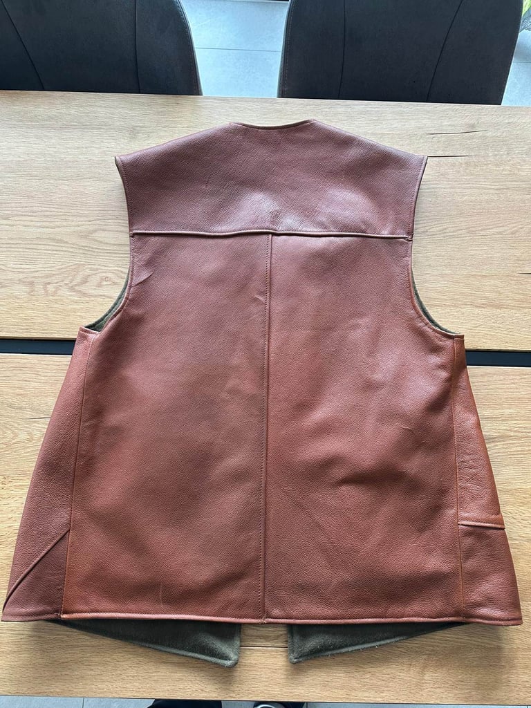 Leather Shooting Jacket / Gilet - excellent condition