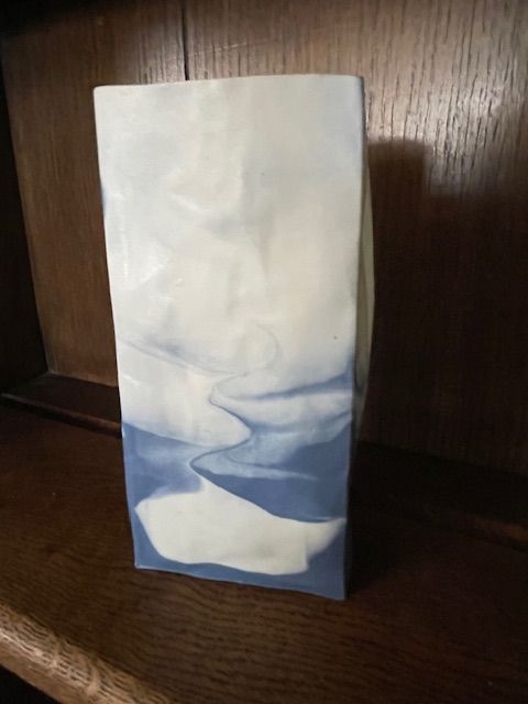 image for French Faux & Co. Paper Bag Ceramic Vase 