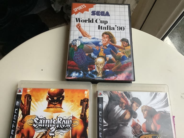 PS3 game x 4 and 1x Sega master system