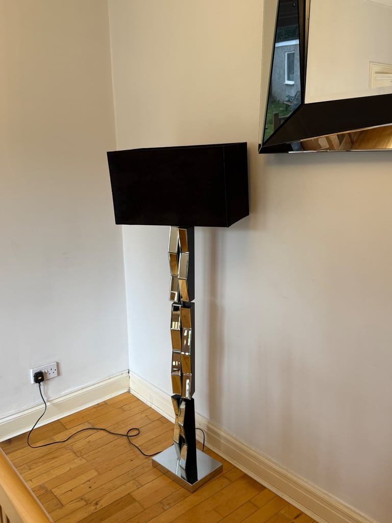 Tall designer pagazzi mirrored lamp 