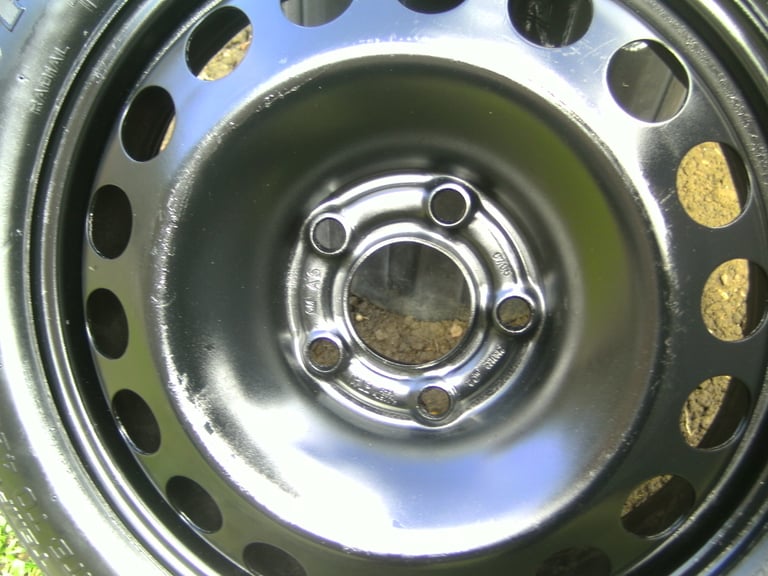 ONE,NEW/AS NEW,VAUXHALL 5 STUD,5 X 110 PCD SPACESAVER SPARE WHEEL,C/W PIRELLI T125/85/16
