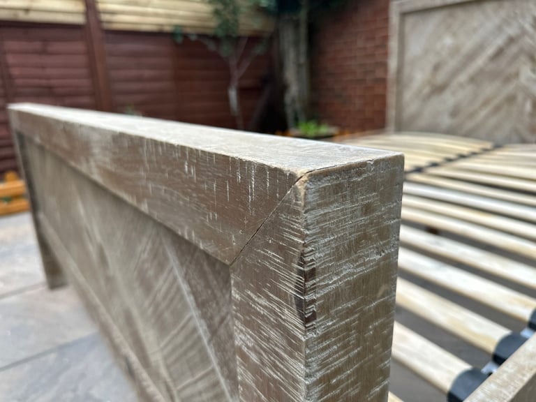 Barker & Stonehouse Reclaimed Wood 4FT6 Double Size Bed Frame - Great Condition