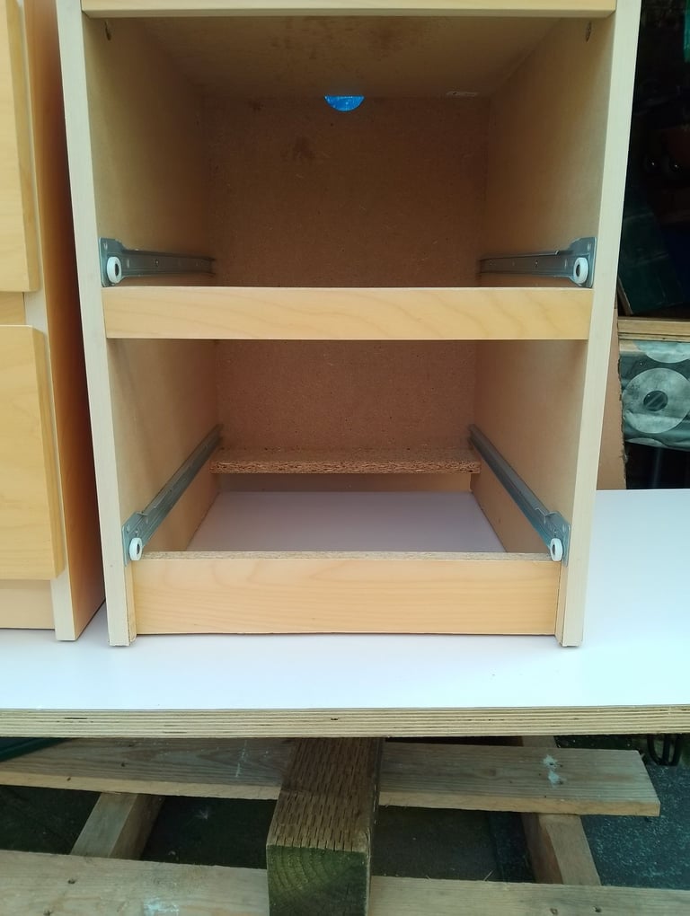 image for 2 identical deep 2 drawer 'IKEA-MALM' cabinets in new condition 