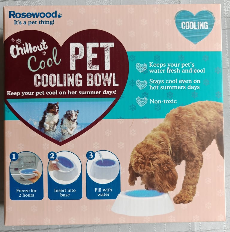 Pet Cooling Bowl and Cool Mat