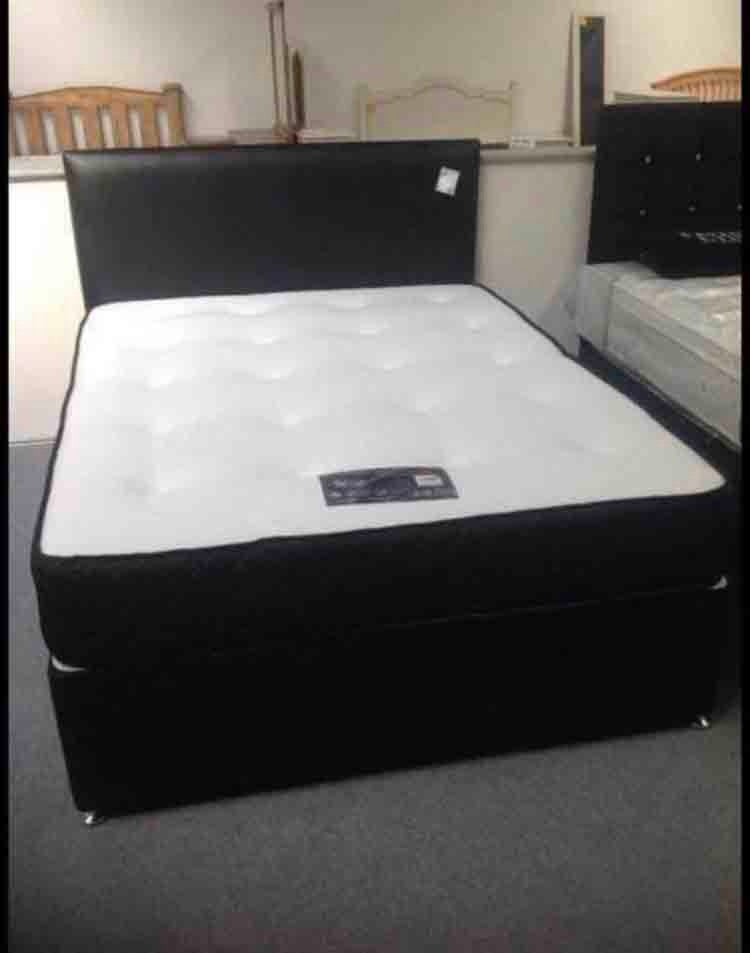DOUBLE SIZE DIVAN BED BASE WITH SEMI ORTHOPEDIC MATTRESS