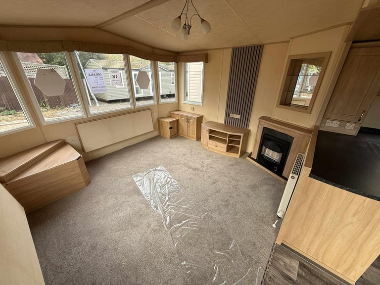 2 Bed Static Caravan - DG, CH, New Carpet - Offsite Sale, Private Land, Farms