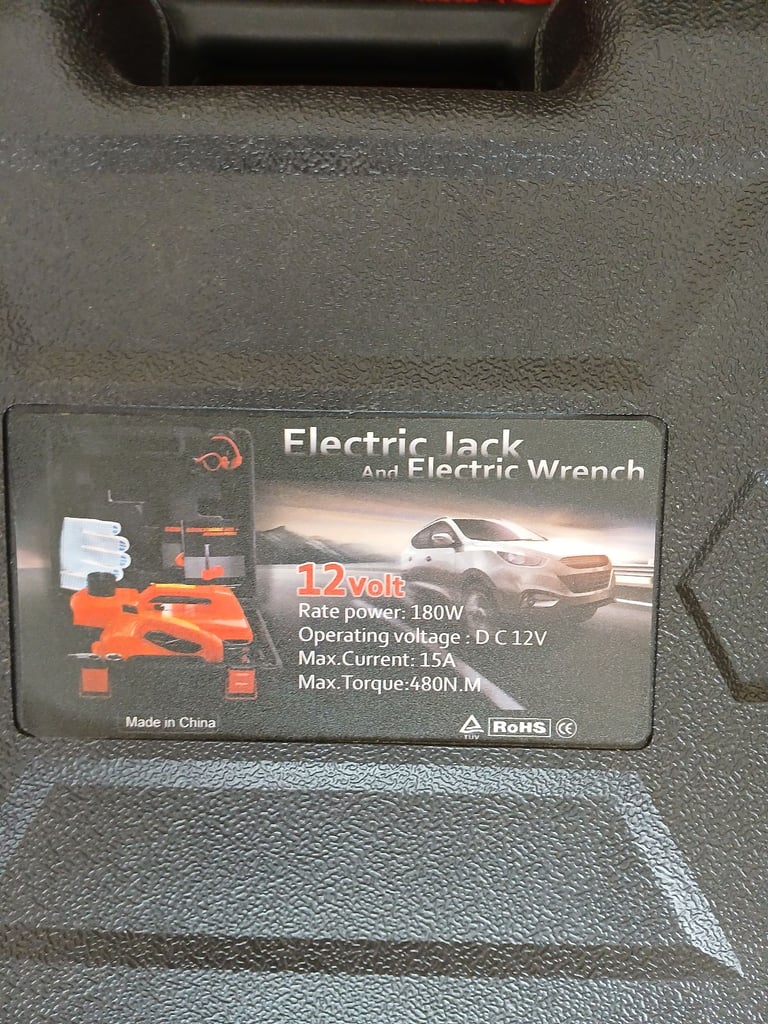 12V Electric jack and wrench 
