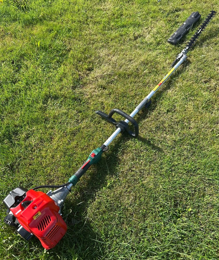 Long reach petrol hedge cutter vgc easy start clippers lawnmower mower trimmer