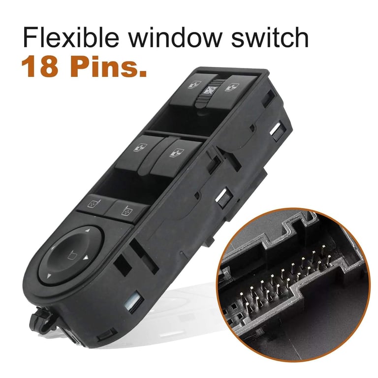 Front Right Door Electric Window Switch for Vauxhall Astra Zafira