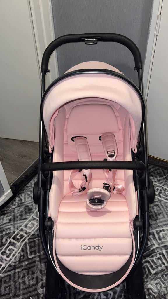 Icandy pink pram