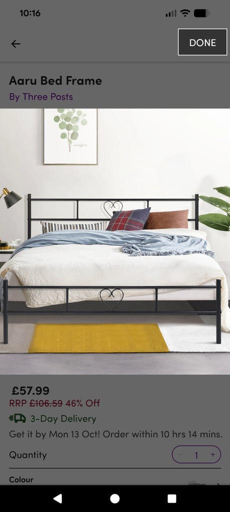 Double bed frame