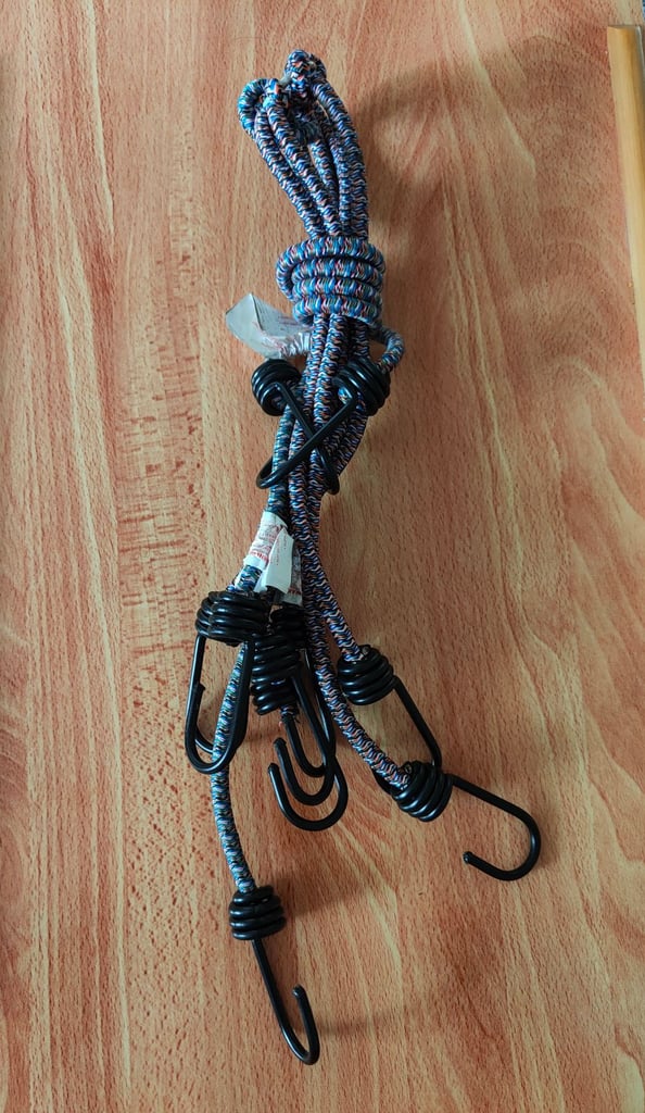 image for Bungee Straps Cord Set with Hooks Elasticated Rope for Car Luggage/Roof Rack