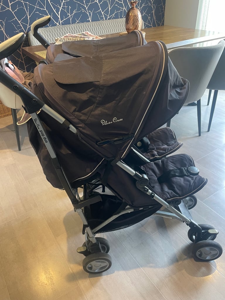 Silver cross pop duo double buggy 