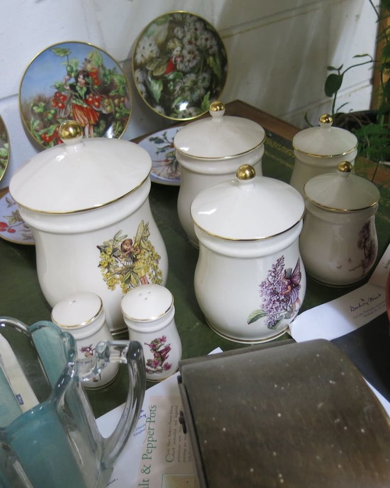 6 Jenny Oliver Flower Faerie hand crafted sculptures.£145 Limited edition 1994