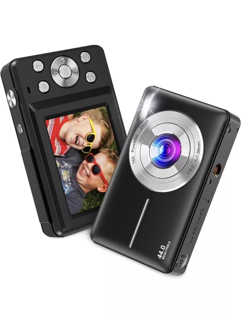 image for  Digital Camera Rechargeable 1080P Camera with 16X Digital Zoom, Portable Mini Camera with Battery