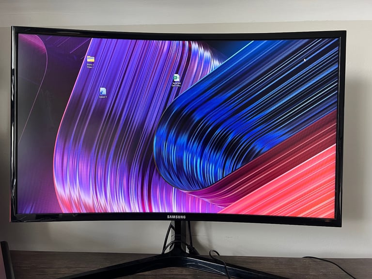 27” curved Samsung monitor