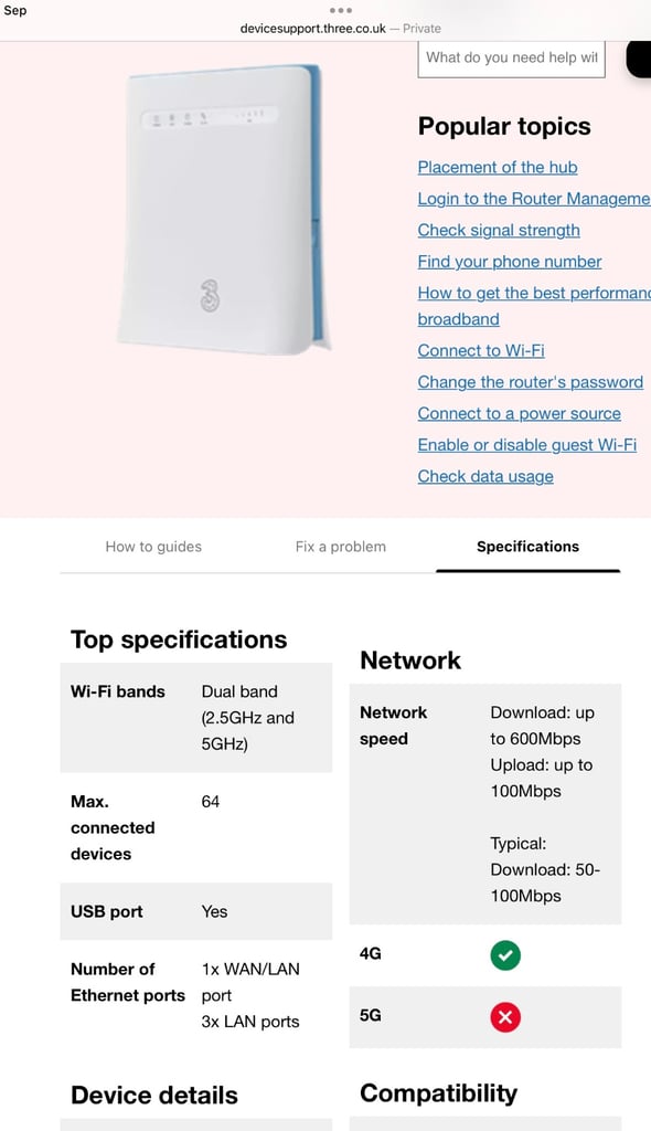 ZTE MF286D 4G WiFi Router