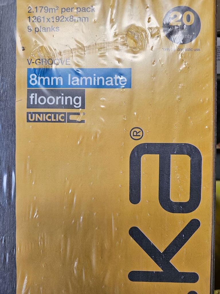 Medium grey laminate flooring 