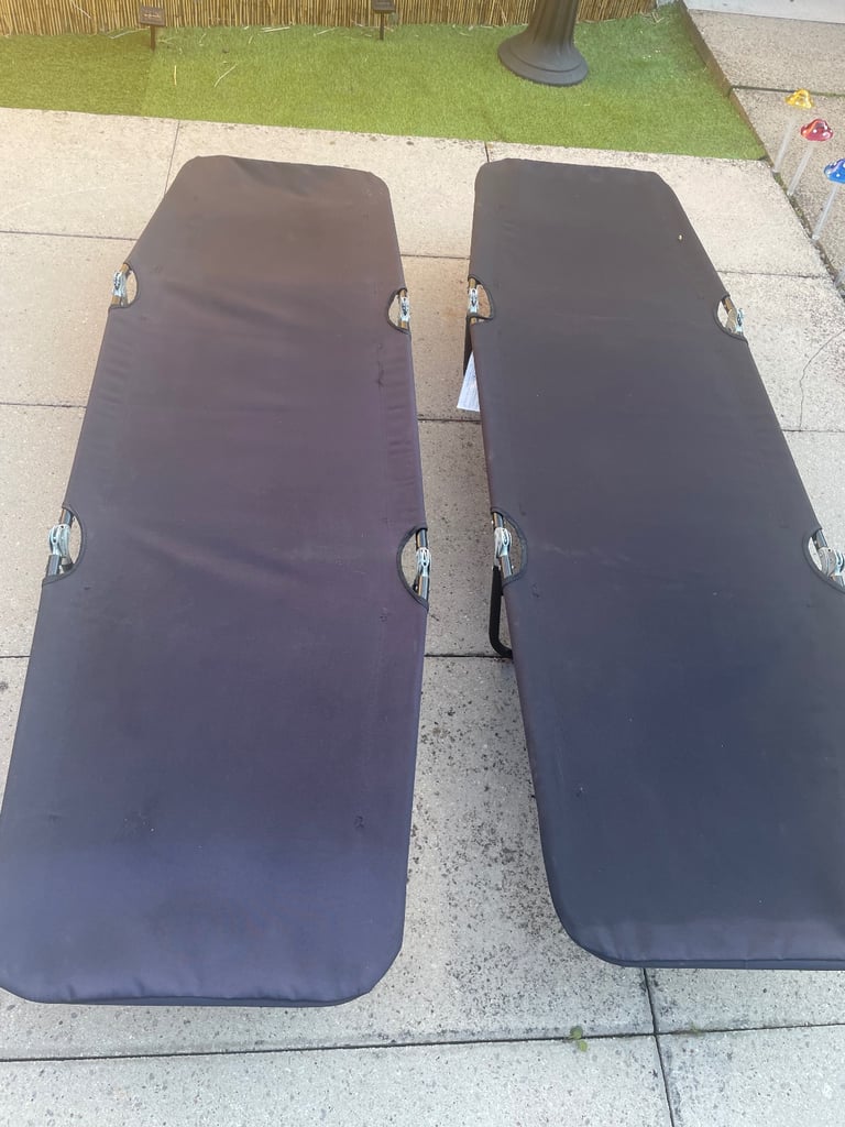 X2 black next sun loungers 