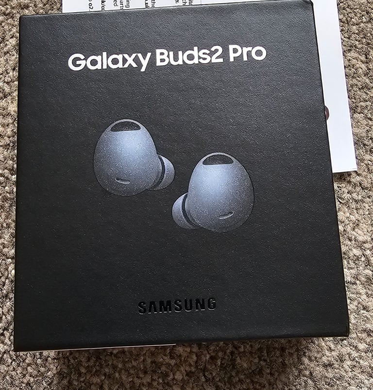 image for Samsung galaxy buds 2 Pro noise cancelling earphones in graphite band new sealed with warranty