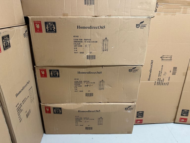 Masterpiece La Rochelle Handmade French Antique Style Mirrored Wardrobe / Armoire - Brand New