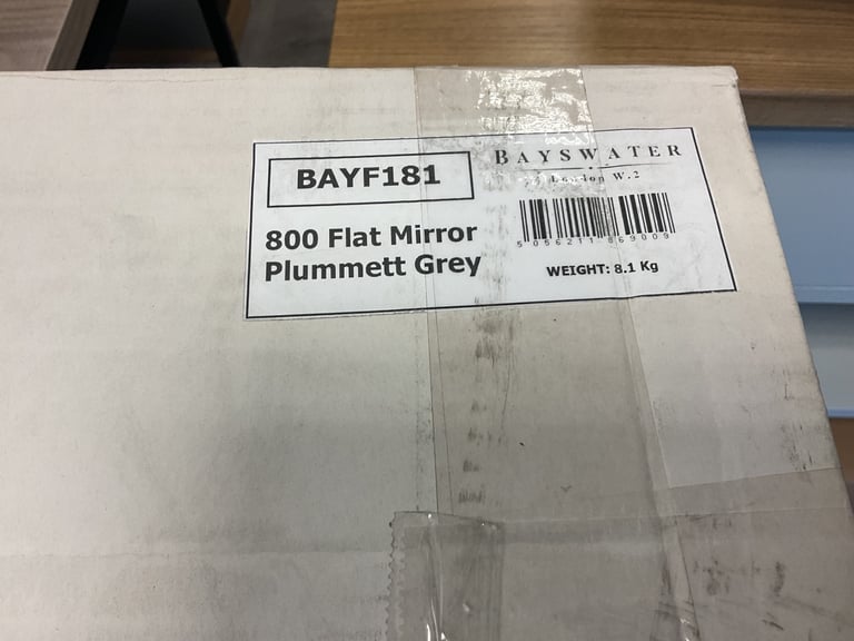 Bayswater plummet grey, tall boy, complete toilet set and matching 800 mirror RRP £2200++