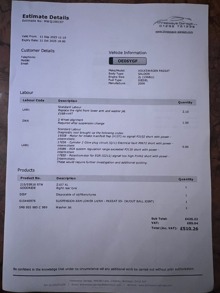 Volkswagen, PASSAT, 45,170 mileage, Saloon, 2006, Semi-Auto, 