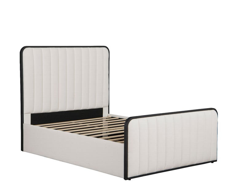 Stylish Modern Double Bed with Built-In Pet Nook – Comfort and Elegance Combined