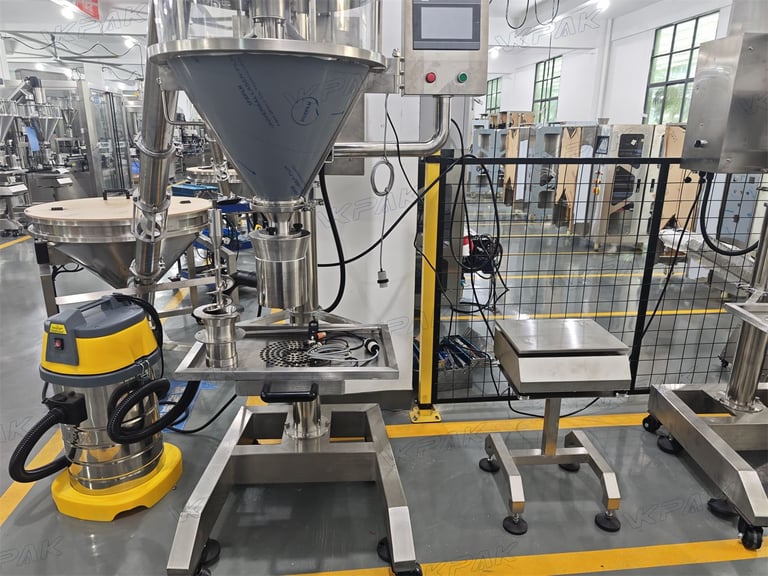 Semi-Automatic Powder Filling Machine For Coffee Powder, Protein Powder