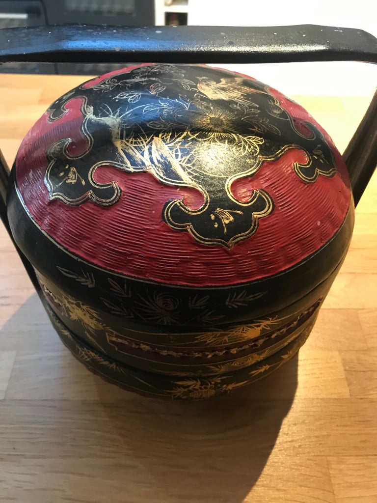 Vintage Chinese wedding basket