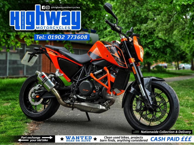2016 KTM 690 Duke (7k Miles) Black Widow Exhaust with 12 Months MOT