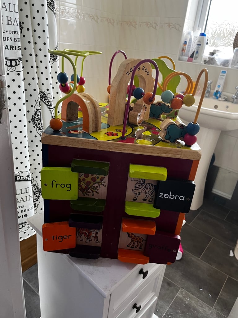 Pre loved zany zoo activity cube 