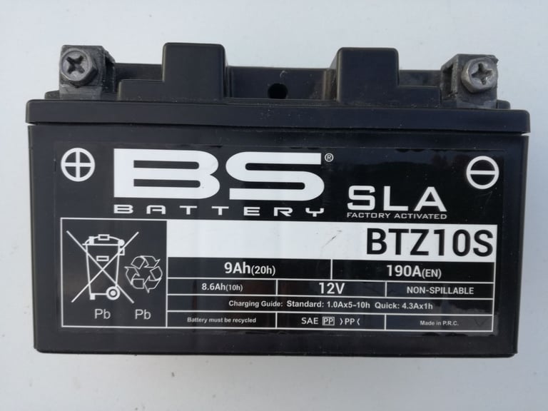 Motorcycle battery BTZ10S YTZ10S
