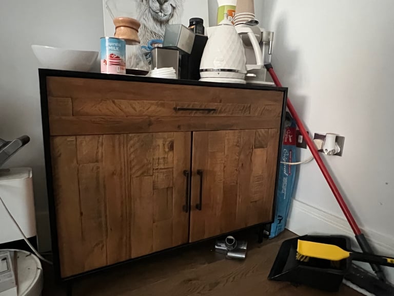 Solid Wood Sideboard/Cabinet - As-New Condition