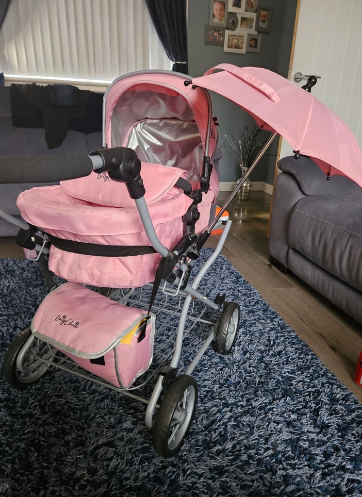 Girls doll pram