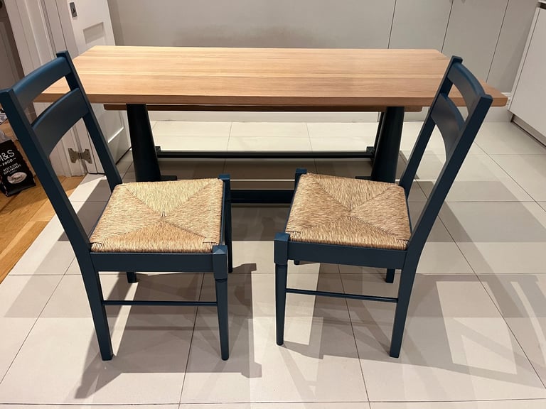 heals dining table, chairs, bench 