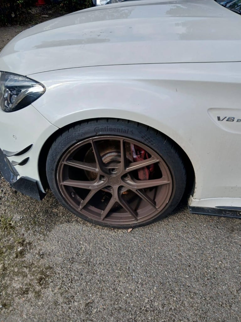 Set of 4, 20 Inch Japan Racing Ultralight SL01 Bronze Alloy Wheels for W205 C63 Mercedes AMG