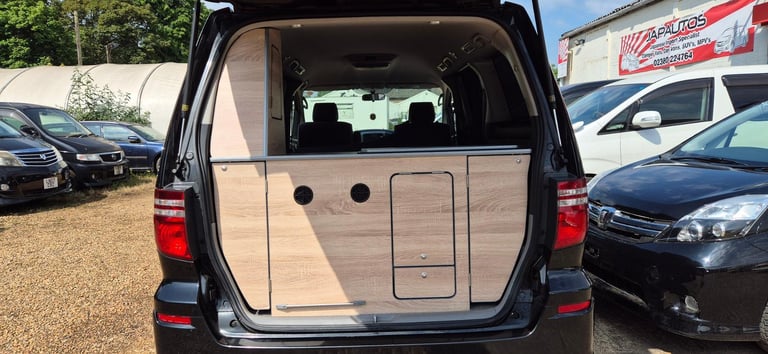 TOYOTA ALPHARD 2 BERTH CAMPERVAN WITH REAR CONVERSION AND FRIDGE