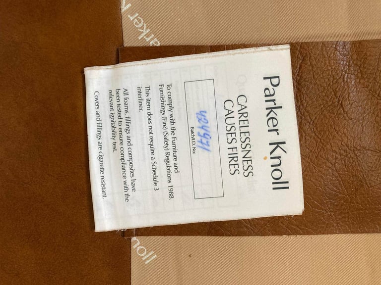 Parker Knoll Canterbury Large Leather Two Seater Sofa