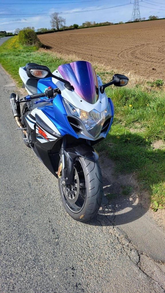 2014 14 SUZUKI GSXR 1000 L4 GSXR1000 SUPERBIKE SPORT BLUE  WHITE HPI CLEAR