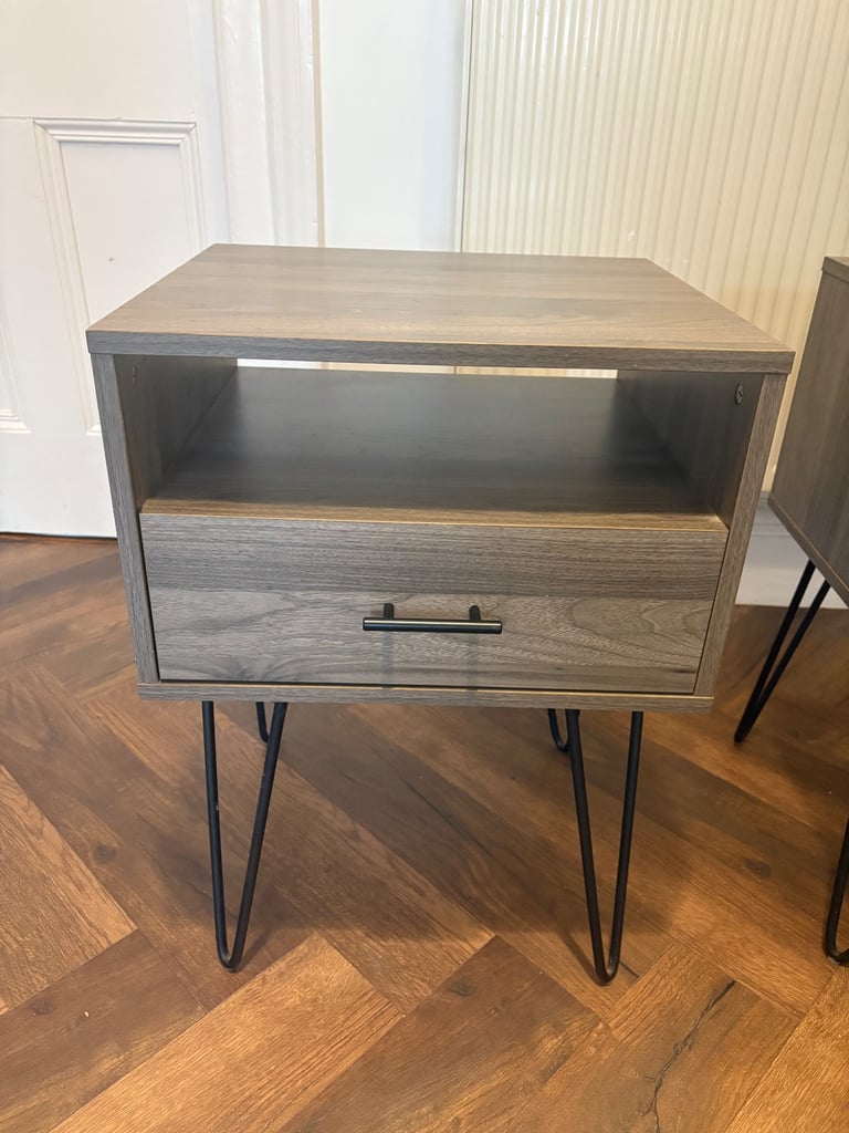 Stunning High Quality bedside tables (Slate Grey)