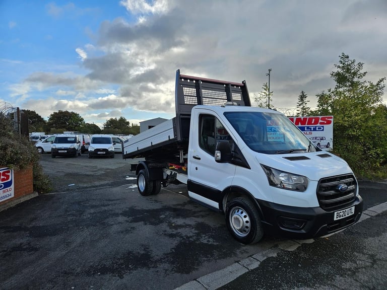 image for 2020 ON 20 PLATE FORD TRANSIT 350 LEADER 130BHP TDCI RWD LWB TIPPER PICK UP ULEZ